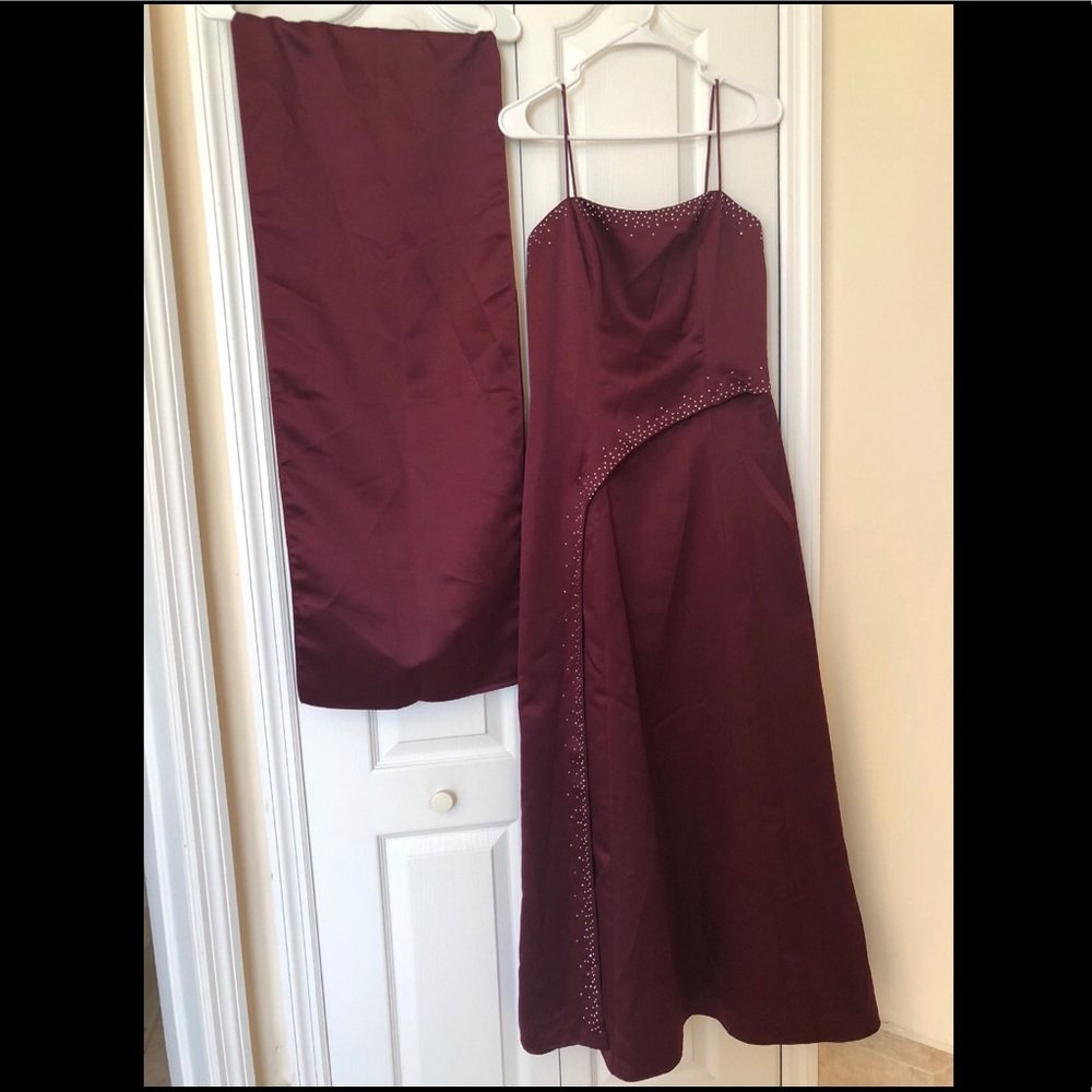 Burgundy Cocktail Dress